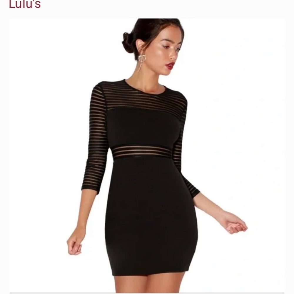 Lulu’s mesh bodycon dress
